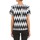 Abbigliamento Donna T-shirt maniche corte American Retro GEGE Nero / Bianco