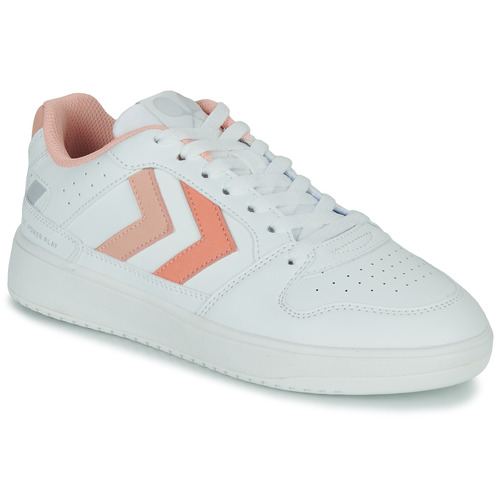 Schuhe Damen Sneaker Low hummel ST POWER PLAY WOMEN Weiß / Orange