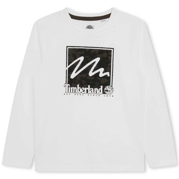 Kleidung Jungen T-Shirts Timberland T25U35-10P-C Weiß