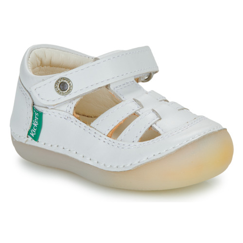 Schuhe Kinder Sandalen / Sandaletten Kickers SUSHY Weiß