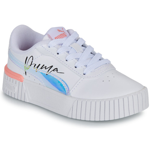 Schuhe Mädchen Sneaker Low Puma Carina 2.0 Crystal Wings PS Weiß