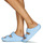 Schuhe Damen Pantoffel Crocs Classic Cozzzy Sandal Blau