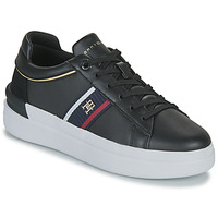 Schuhe Damen Sneaker Low Tommy Hilfiger CORP WEBBING COURT SNEAKER Marineblau / Rot