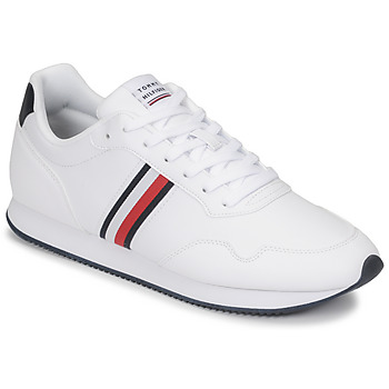 Schuhe Herren Sneaker Low Tommy Hilfiger CORE LO RUNNER PU LTH Weiß / Rot / Marineblau