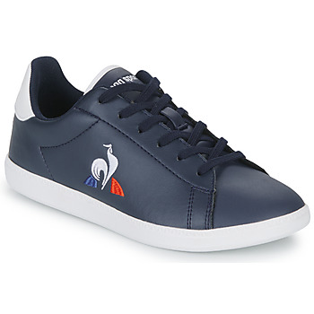 Schuhe Kinder Sneaker Low Le Coq Sportif COURTSET GS Marineblau / Weiß