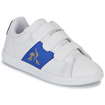 Schuhe Kinder Sneaker Low Le Coq Sportif COURTCLASSIC PS Weiß / Blau