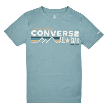 Vêtements Garçon T-shirts manches courtes Converse WORDMARKCHESTSTRIPE 