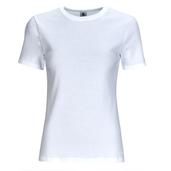 Kleidung Damen T-Shirts Petit Bateau MC COL ROND Weiß