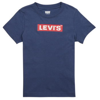 Kleidung Jungen T-Shirts Levi's LVN BOXTAB TEE Marineblau