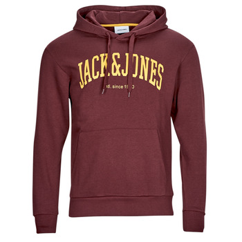 Kleidung Herren Sweatshirts Jack & Jones JJEJOSH SWEAT HOOD Bordeaux