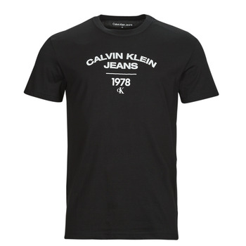 Kleidung Herren T-Shirts Calvin Klein Jeans VARSITY CURVE LOGO T-SHIRT    