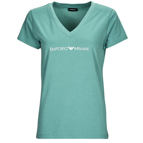 Kleidung Damen T-Shirts Emporio Armani ICONIC LOGOBAND Blau