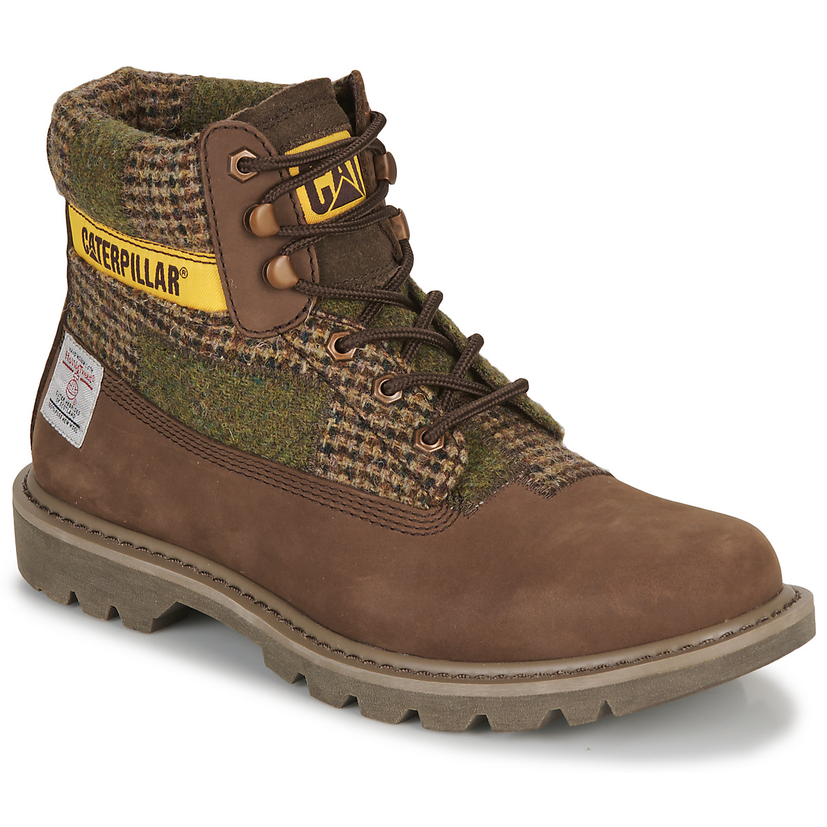 Schuhe Herren Boots Caterpillar COLORADO 2.0 HARRIS TWEED Braun,
