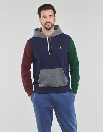 Kleidung Herren Sweatshirts Polo Ralph Lauren SWEATSHIRT CAPUCHE EN MOLLETON Bunt / Marineblau