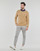 Kleidung Herren Pullover Polo Ralph Lauren PULL COL ROND EN MAILLE TORSADEE Kamel