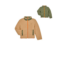 Kleidung Kinder Fleecepullover Polo Ralph Lauren DIVERSIONJKT-REVERSIBLE Beige / Khaki / Orange