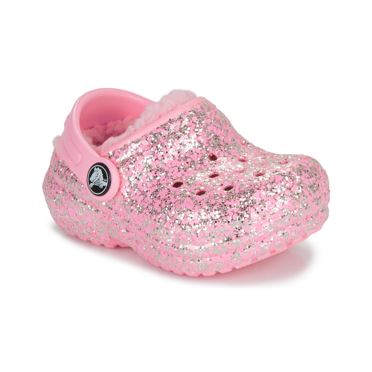 Schuhe Mädchen Pantoletten / Clogs Crocs Classic Lined Glitter Clog T  