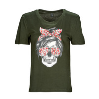 Vêtements Femme T-shirts manches courtes Only ONLABELLA L/S GLITTER V-NECK CS KNT 