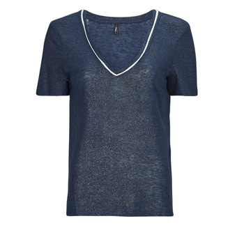 Vêtements Femme T-shirts manches courtes Only ONLDORIT S/S V-NECK SHINE TOP JRS 