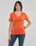 Vêtements Femme T-shirts manches courtes Only ONLKITA S/S V-NECK HEART TOP BOX CS JRS 