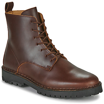 Schuhe Herren Boots Selected SLHRICKY LEATHER LACE-UP BOOT Braun,