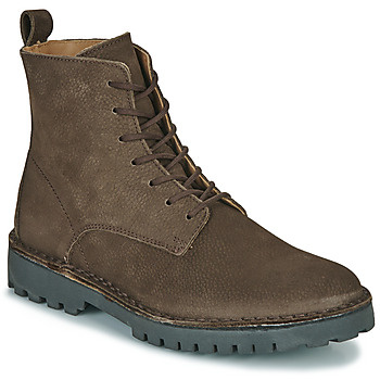 Schuhe Herren Boots Selected SLHRICKY NUBUCK LACE-UP BOOT B Braun,