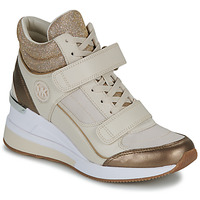 Schuhe Damen Sneaker High MICHAEL Michael Kors GENTRY HIGH TOP Beige / Golden