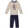 Kleidung Jungen Pyjamas/ Nachthemden Petit Bateau LICO Grau / Marineblau