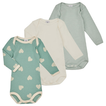 Kleidung Kinder Pyjamas/ Nachthemden Petit Bateau BODY US ML LOVING PACK X3 Bunt