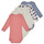Vêtements Enfant Pyjamas / Chemises de nuit Petit Bateau BODY US ML BALEINE PACK X5 