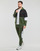 Kleidung Herren Jogginganzüge Emporio Armani EA7 ATHLETIC COLORBLOCK TRACKSUIT Khaki / Weiß