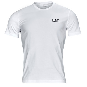 Kleidung Herren T-Shirts Emporio Armani EA7 CORE IDENTITY TSHIRT Weiß