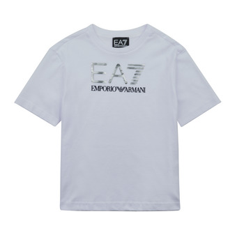 Kleidung Jungen T-Shirts Emporio Armani EA7 VISIBILITY TSHIRT Weiß
