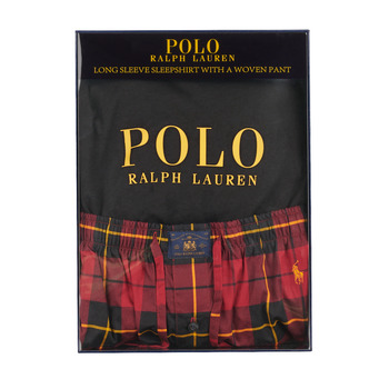 Polo Ralph Lauren L/S PJ SLEEP SET Rot