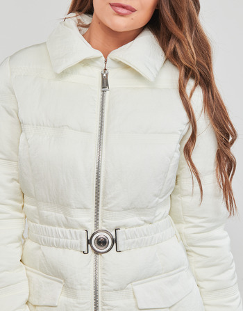 Guess MARISOL LONG BELTED JACKET Weiß