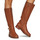 Schuhe Damen Klassische Stiefel Lauren Ralph Lauren HALLEE-BOOTS-TALL BOOT Kognac
