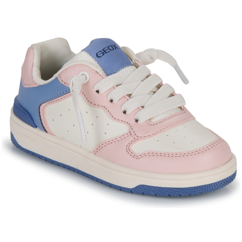 Schuhe Mädchen Sneaker Low Geox J WASHIBA GIRL D Beige / Blau