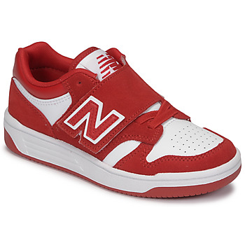 Schuhe Kinder Sneaker Low New Balance 480 Rot / Weiß
