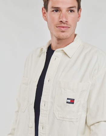 Tommy Jeans TJM CASUAL CORDUROY OVERSHIRT Weiß
