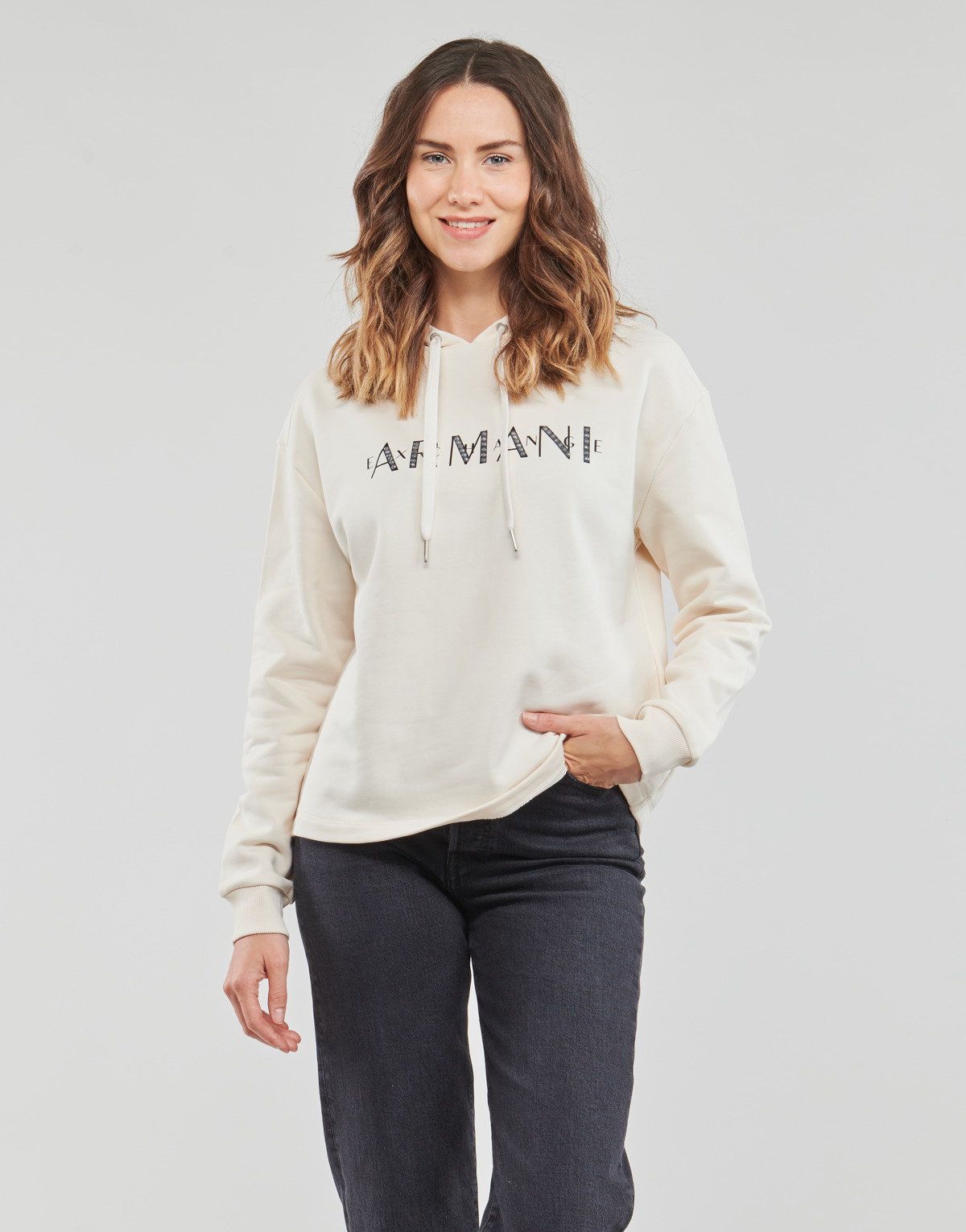 Kleidung Damen Sweatshirts Armani Exchange 6RYM95 Beige
