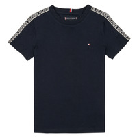 Kleidung Jungen T-Shirts Tommy Hilfiger TAPE TEE S/S Marineblau