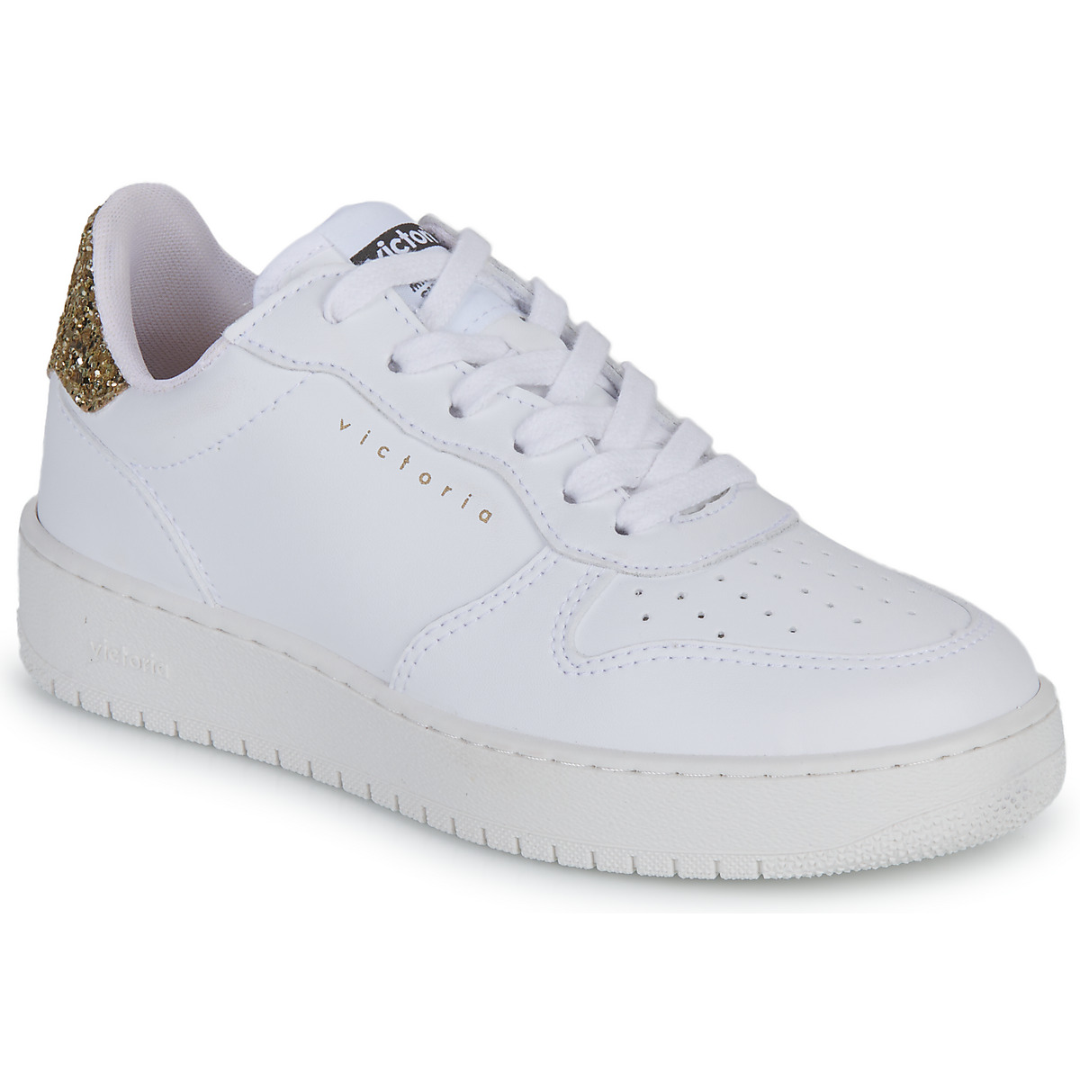 Schuhe Damen Sneaker Low Victoria 1258237PLATINO Weiß / Golden