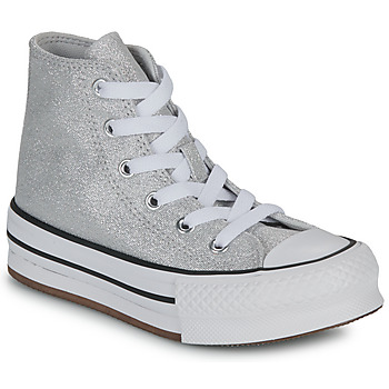 Schuhe Mädchen Sneaker High Converse CHUCK TAYLOR ALL STAR EVA LIFT PLATFORM PRISM GLITTER Silbrig