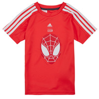 Kleidung Jungen T-Shirts Adidas Sportswear LB DY SM T Rot / Weiß