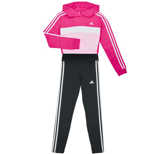 Kleidung Mädchen Jogginganzüge Adidas Sportswear J3S TIB FL TS Weiß