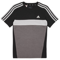 Kleidung Jungen T-Shirts Adidas Sportswear 3S TIB T Grau / Weiß