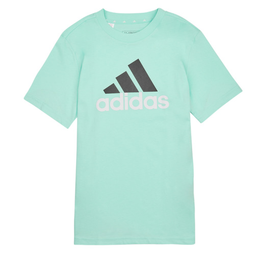 Kleidung Kinder T-Shirts Adidas Sportswear BL 2 TEE Blau / Weiß