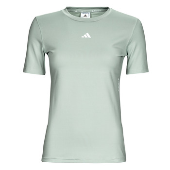Kleidung Damen T-Shirts adidas Performance TF TRAIN T Silbrig / Weiß