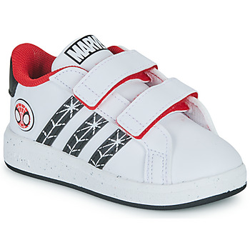 Schuhe Jungen Sneaker Low Adidas Sportswear GRAND COURT Spider-man CF I Weiß / Rot