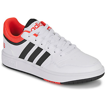 Schuhe Kinder Sneaker Low Adidas Sportswear HOOPS 3.0 K Weiß / Rot